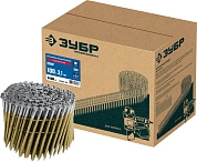 Гвозди барабанные рифленые оцинкованные CNW 100 х 3.1 мм, 2400 шт. (305383-100) ЗУБР