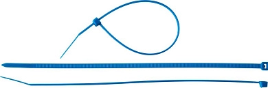 Хомут стяжка нейлон Ø 3.6x200 мм синий 100шт. (309070-36-200) ЗУБР