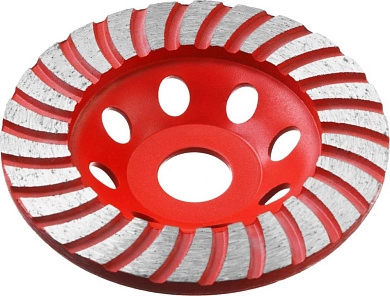 Чашка алмазная сегм. ТУРБО (115х5х22.23) Бетон "МАСТЕР" (33375-115) ЗУБР