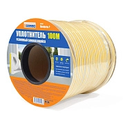 Уплотнитель резиновый P-профиль, 5.5х9 мм, 100м, белый (2607) 4Walls