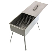 Коптильня двухъярусная 500x270x175 мм, 0,8 мм, с поддоном, на ножках (69527) PALISAD