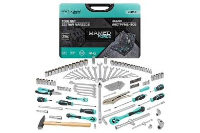 Набор инструмента автомобильного (1/2", 3/8", 1/4") 142пр. (MF-41421-5) MAMEDFORCE