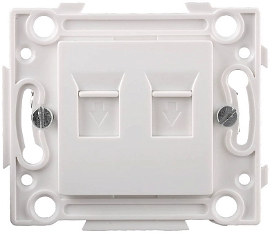 Розетка телефонная, 2 гнезда (SV-55245-2) СВЕТОЗАР