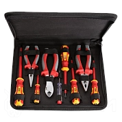 Набор инструментов диэл. (отверт., плоскогуб., кусач.), 9пр. (НИИ-01) КВТ