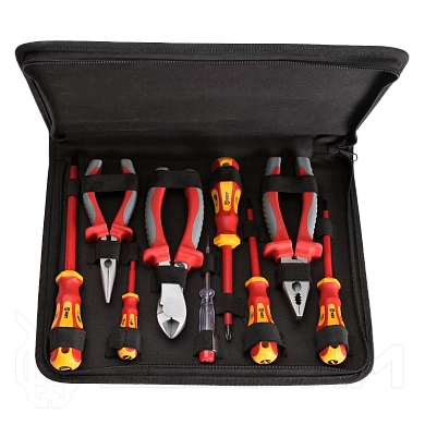 Набор инструментов диэл. (отверт., плоскогуб., кусач.), 9пр. (НИИ-01) КВТ