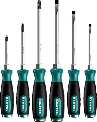 Набор отверток ударных, Cr-Mo, 6шт. "IMPACT" (25025) KRAFTOOL