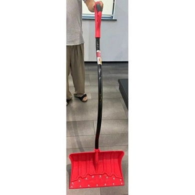 Лопата для снега пластиковая с металлическим черенком 460x320x1300мм (HD-H464) H-D