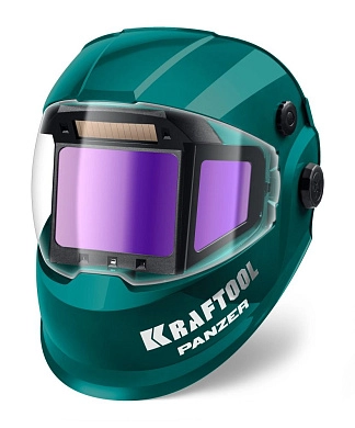 Маска сварщ, с панорам трёхсторон светофильтром, затем 3/4-8/9-14, PANZER хамелеон (11080_z01) ЗУБР