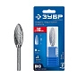 Борфреза пламя 16х36х81 мм, тип H, радиус 2.5 мм, хв-к 6 мм "ПРОФЕССИОНАЛ" (28807-16-36) ЗУБР фото2
