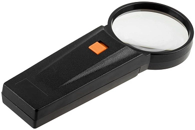 Лупа "STANDARD" с подсветкой, 4 кратное увеличение, диаметр линзы - 65мм (40522-65) STAYER