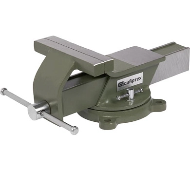 Тиски слесарные, стальные, 150 мм, поворотные (18620) Сибртех