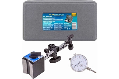 Индикатор часового типа с магнитной стойкой (0-10мм, точность измерения 0,01мм)(IF-01729) ILOFORCE