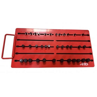 Органайзер магнитный для 36 головок 1/2" (300х152х18,5мм) (HD-08330) H-D