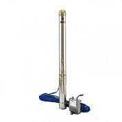 Насос скважинный DWC-4-140, центробежный, диаметр 4", 2200 Вт, 6000 л/ч, напор 140 м Denzel