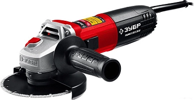 Угловая шлифмашина УШМ-125-1105 ЭТ (1100 Вт, круг 125х22 мм, регул. обор., кор.) ЗУБР