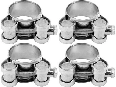 Хомуты зажимные 21-23/18мм (4шт.)(73788) VOREL