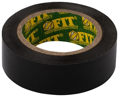 Изолента ПВХ, 19мм/10м, черная (F_11008) FIT