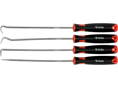 Крюки с рукояткой, длинные, 4пр., 40Cr (YT-08429) YATO