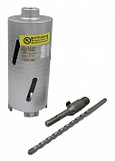 Коронка алмазная сегментная (подрозетник) 72х150мм, SDS-plus/М16 (сухое сверл.)(HD372) HILBERG LASER