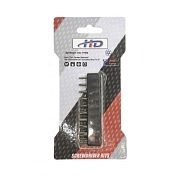 Биты "Torx Tamper Resistant" TR6-TR40x25мм 1/4" S2 (набор 10пр) (HD-77909) H-D