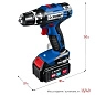 Дрель-шуруповерт аккум. DL-201-42 (20.0 В, 2 акк. х 4.0 А/ч Li-Ion, 50 Нм, чем.) "Профессионал" ЗУБР фото3