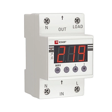 Реле напряжения с дисплеем MRV 50A (230В 50А 1NO) EKF PROxima