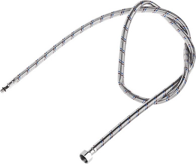 Подводка гибкая STAYER для воды к смесителям, оплетка из нерж стали, укороченная, г/ш 1/2" - 1,5м