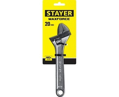 Ключ разводной 150мм, до 20мм "MAX-Force" (2725-15_z01) STAYER