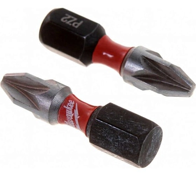 Бита PZ2; 25 мм, 2шт., Milwaukee Shockwave Impact Duty (4932430863) Milwaukee