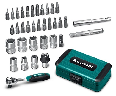 Набор инструмента универсальный 1\4, X-Drive 35, 35 предметов (27974) KRAFTOOL