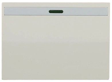 Выключатель СВЕТОЗАР "ЭФФЕКТ" одноклавишный, с эффектом свечения, без вставки и рамки, цвет бежевый,