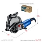 Бороздодел (штроборез) ЗШ-П65-2700 ПСТ (2700 Вт, макс. глуб. 65 мм, диск 230x22.23мм, кор.) ЗУБР фото4