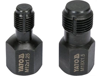 Набор для ремонта сорванной резьбы лямбда-зонда M12x1.25 и M18x1.5, 2пр. (YT-1756) YATO