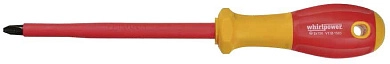 Отвертка " + ", диэлектр., PH2х100мм (V112-1002) WHIRLPOWER