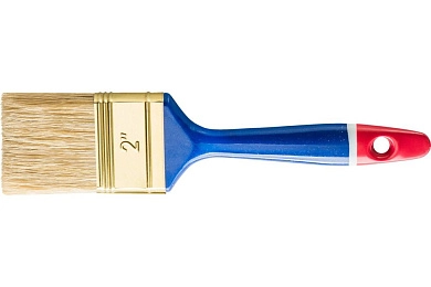 Кисть плоская 50мм, натур. щетина, пласт. ручка, серия 31 (0200-314420) HARDY