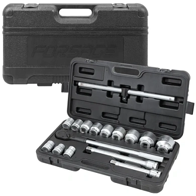 Набор головок 16пр. 3/4'' (6гр.)(17,19,21,24,27,30,32,33,36,41,46,50)(FK-6161-5) FORCEKRAFT
