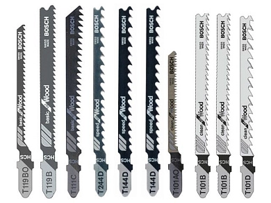 Набор пилок для лобзика по дереву Wood (10шт.)(2 607 011 169) BOSCH