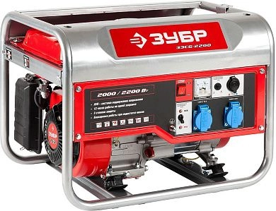Генератор бензиновый ЗЭСБ-2200, 2200Вт ЗУБР