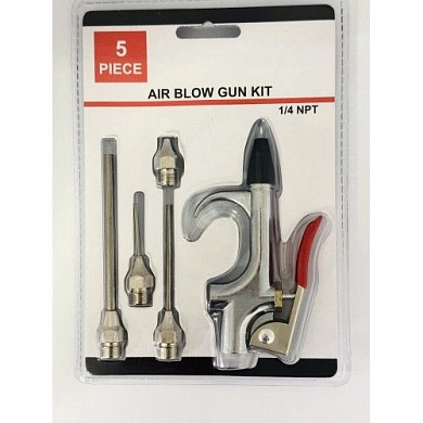 Пневмопистолет для продувки c насадками (набор 5пр.) (DK-5) H-D