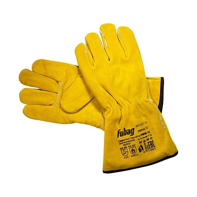 Краги сварочные на подкладке с кевларовой нитью желтые FWGK 10 Y (641176) FUBAG