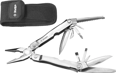 Инструмент многофункциональный ЗУБР "ЭКСПЕРТ", "КЛАССИК", цельнометаллический, "13 в 1".
