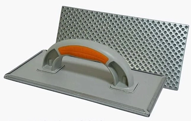 Терка пластм. с металл. накладкой 130х270мм, для пенопласта, двухкомп. ручка (275-3270) TYTANX