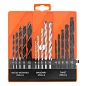 Набор сверл по бетону, металлу, дереву 4-5-6-8-10 мм, 15 шт. пласт. бокс, цил.хвост. (725085) SPARTA фото7