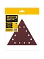 Треугольник шлифовальный на липучке GIRAFFE T-285 мм, Р80, 12 отв., 5 шт. (35683-080) STEHER фото2