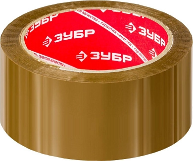 Лента клеящая упаковочная (скотч) 48мм/60м, 50мкм, коричневая (12031-50) ЗУБР