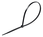 Стяжки кабельные,черные1.9х150мм,нейлон РА66,100 шт,КС-Ч1 (309030-19-150) ЗУБР