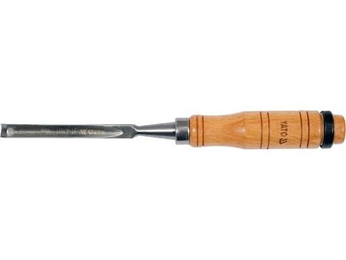 Стамеска полукруглая 10мм, дерев. ручка (YT-62821) YATO