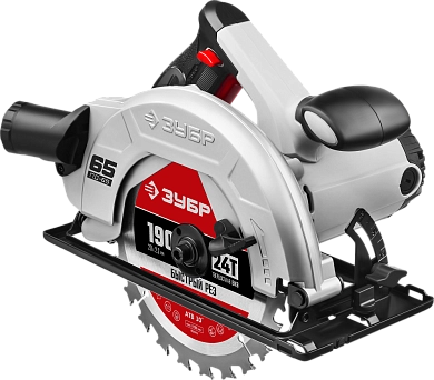 Пила циркулярная ПД-65 (1600 Вт, диск 190х20 мм, до 65 мм, кор.) ЗУБР