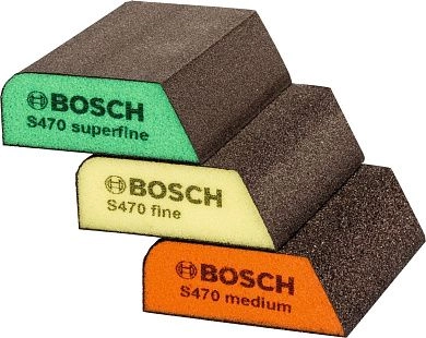 Набор губок 69x97x26мм, M/F/SF,B.f. Prof (2 608 621 252) BOSCH