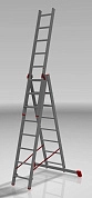 Лестница алюм. 3-х секц. 208/305/424см   3х8ступ.,  14,8кг Новая высота NV 323 (3230308), проф.,